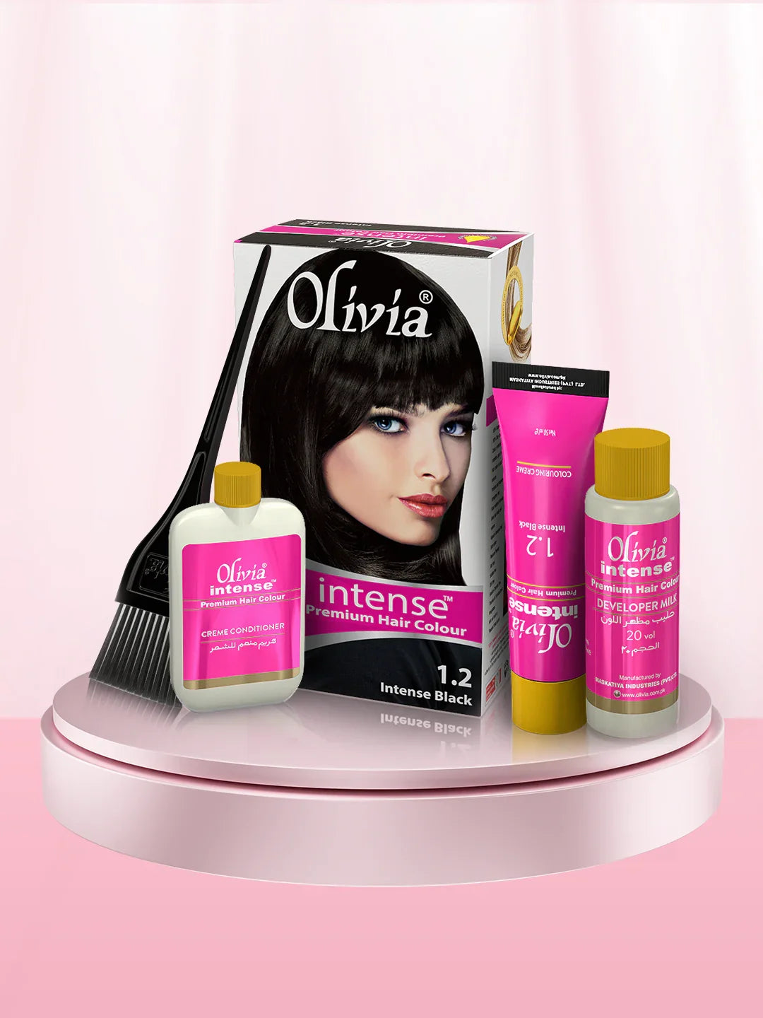 Olivia Intense Premium Hair Colour (Intense Black 1.2)