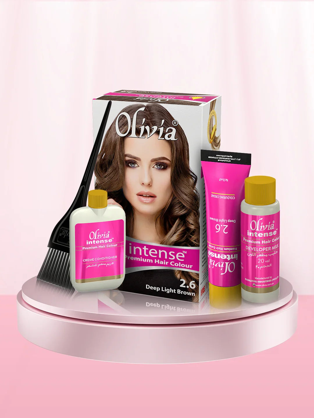 Olivia Intense Premium Hair Colour (Deep Light Brown 2.6)