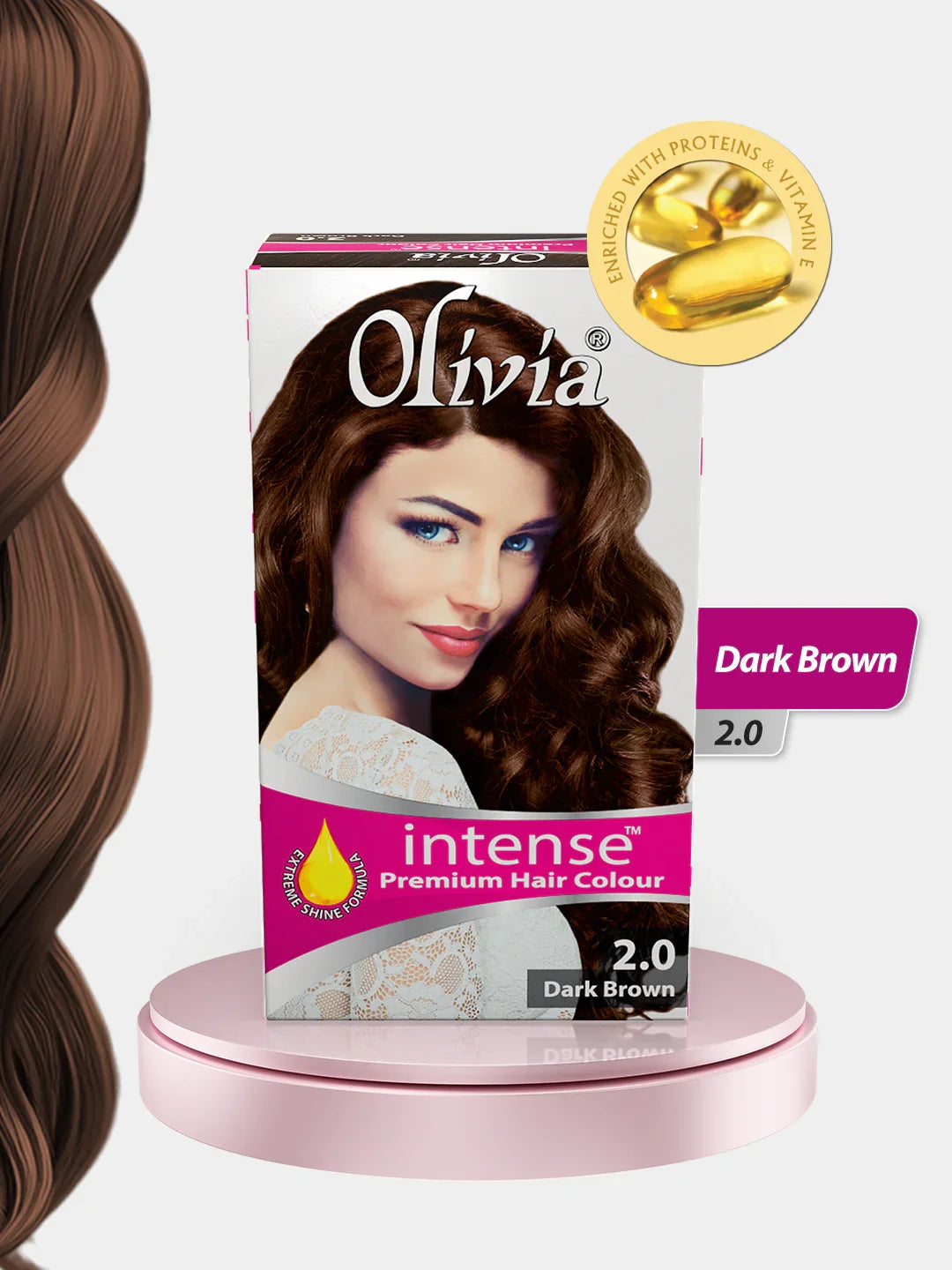 Olivia Intense Premium Hair Colour (Dark Brown 2.0)