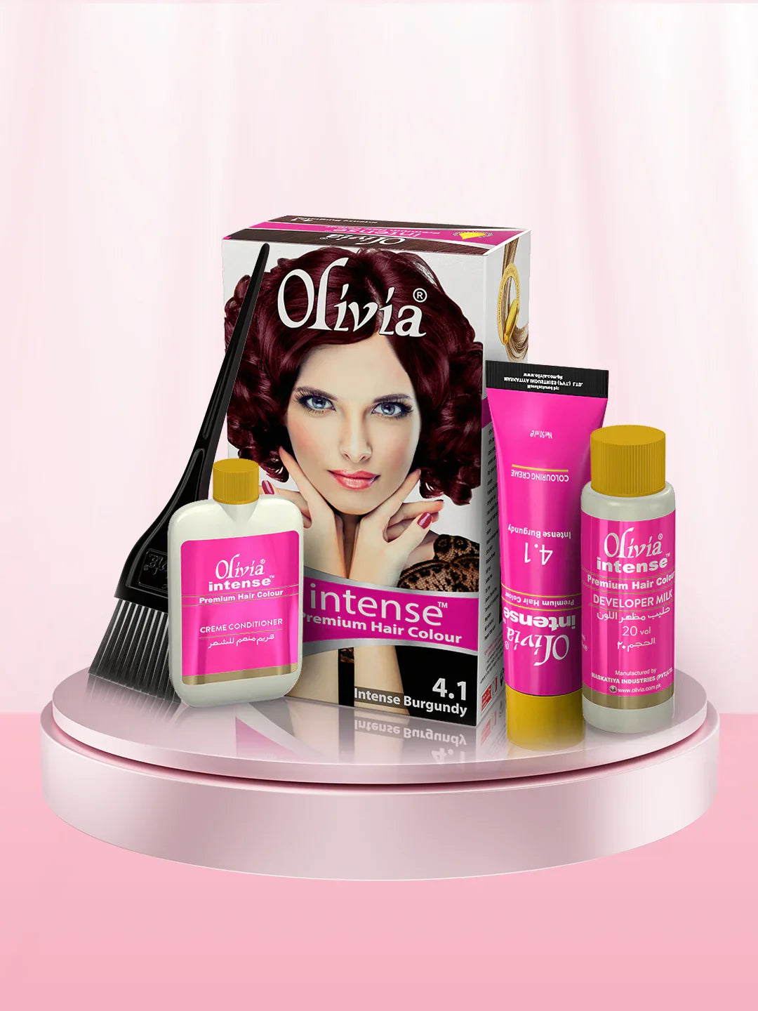 Olivia Intense Premium Hair Colour (Intense Burgundy 4.1)