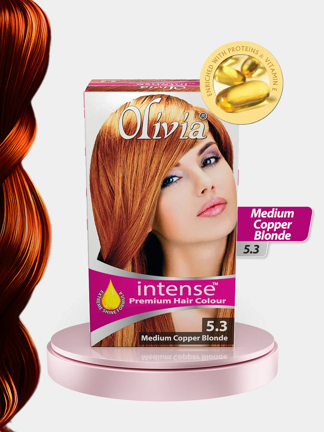 Olivia Intense Premium Hair Colour (Medium Copper Blonde 5.3)