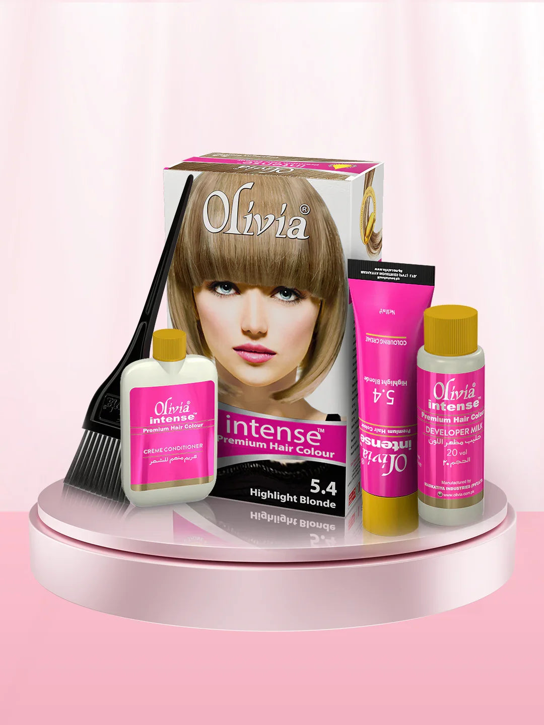 Olivia Intense Premium Hair Colour (Highlight Blonde 5.4)