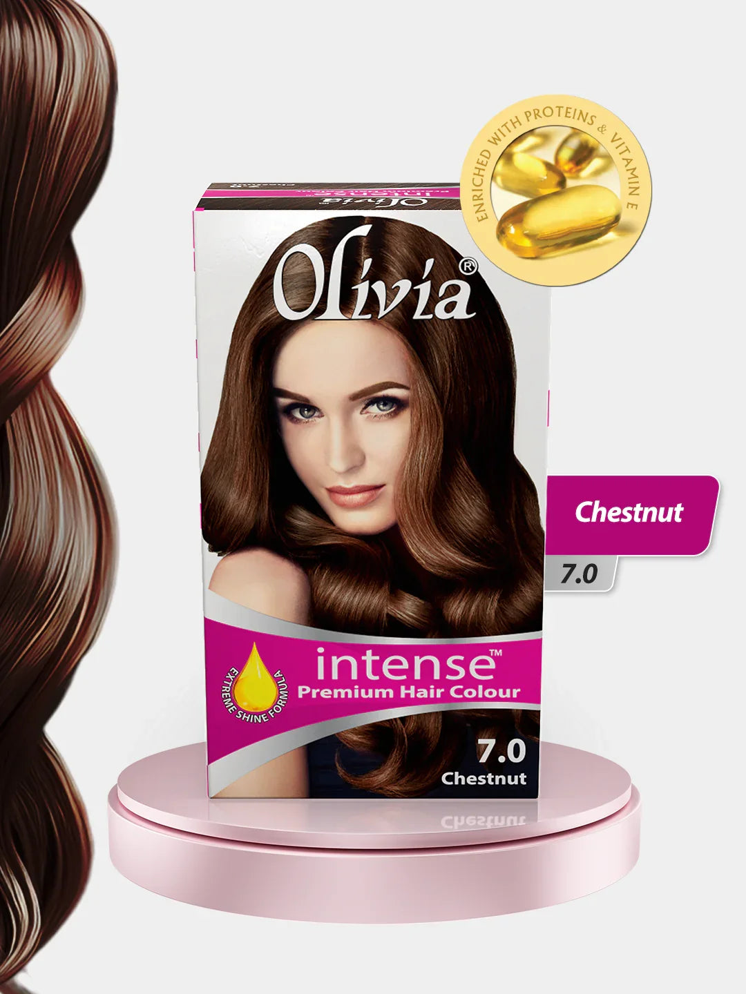 Olivia Intense Premium Hair Colour (Chestnut 7.0)