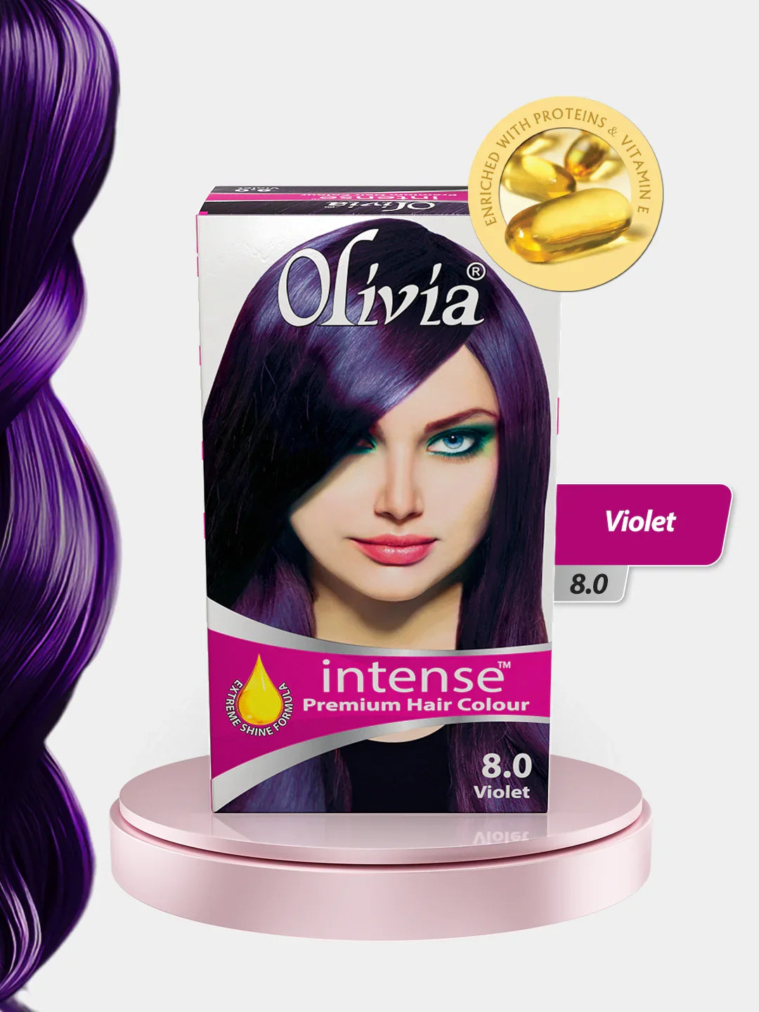 Olivia Intense Premium Hair Colour (Violet 8.0)