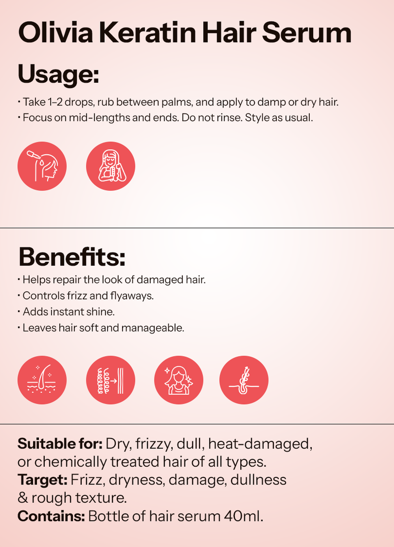 Olivia Keratin Hair Serum extra image