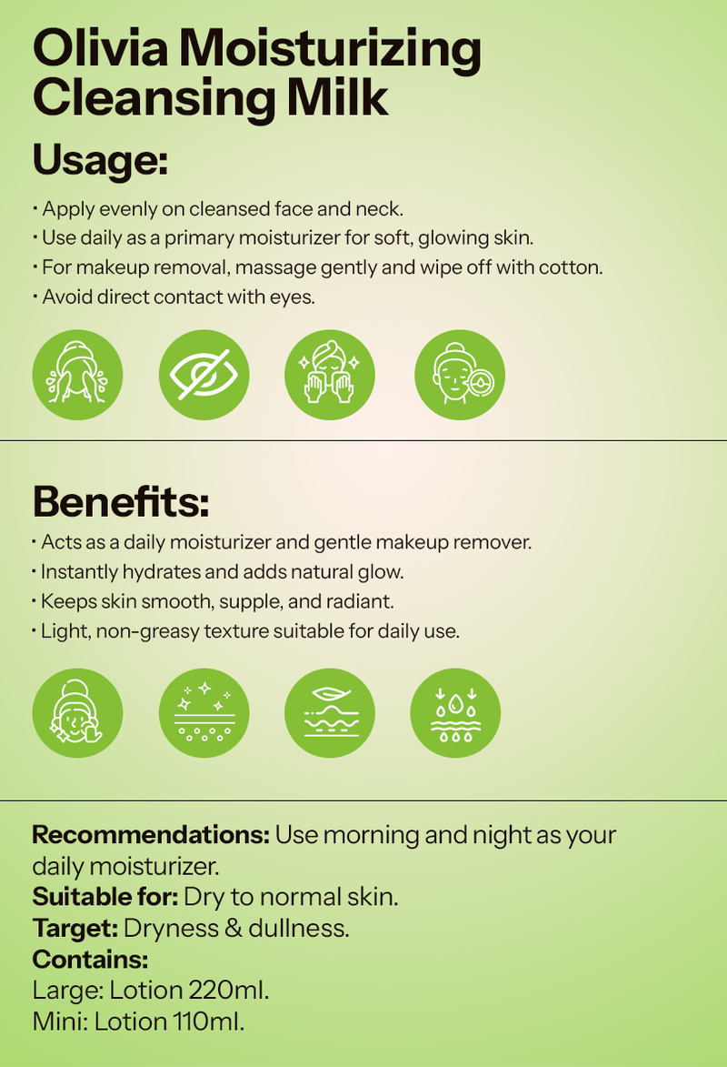 Olivia Moisturizing Cleansing Milk extra image