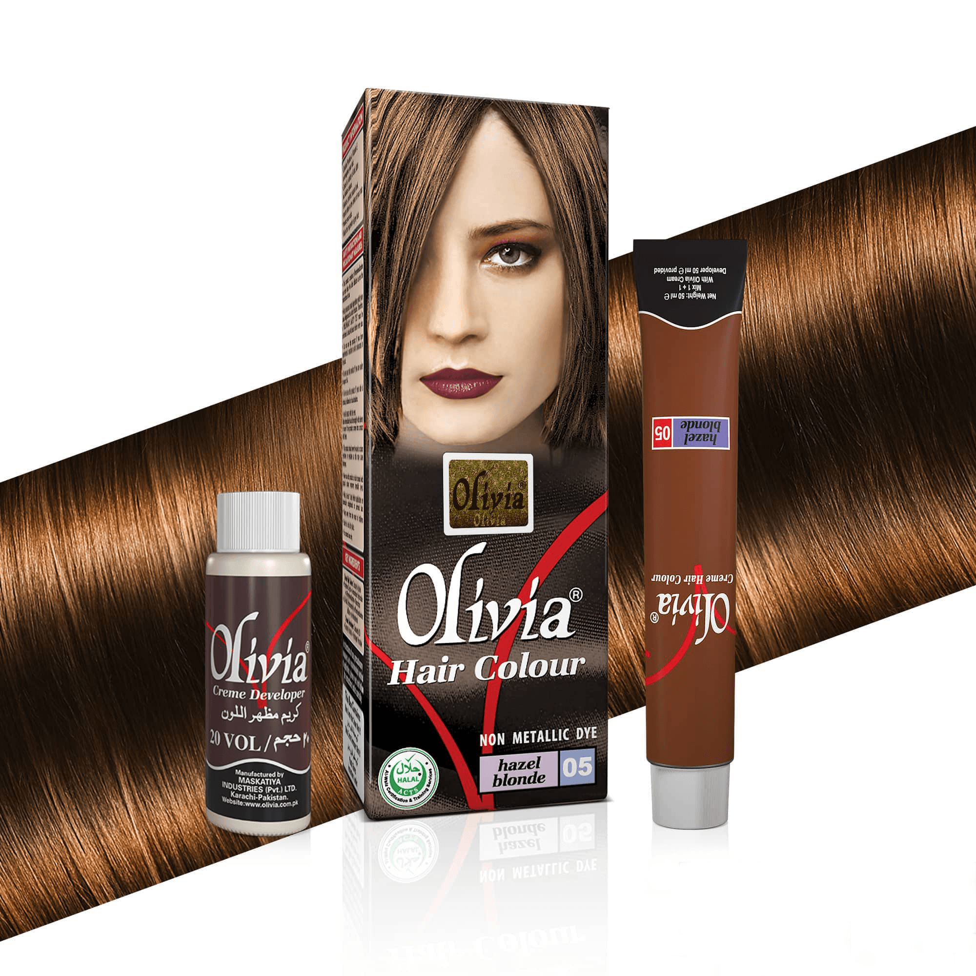 Olivia Hair Colour Hazel Blonde 05 kit items