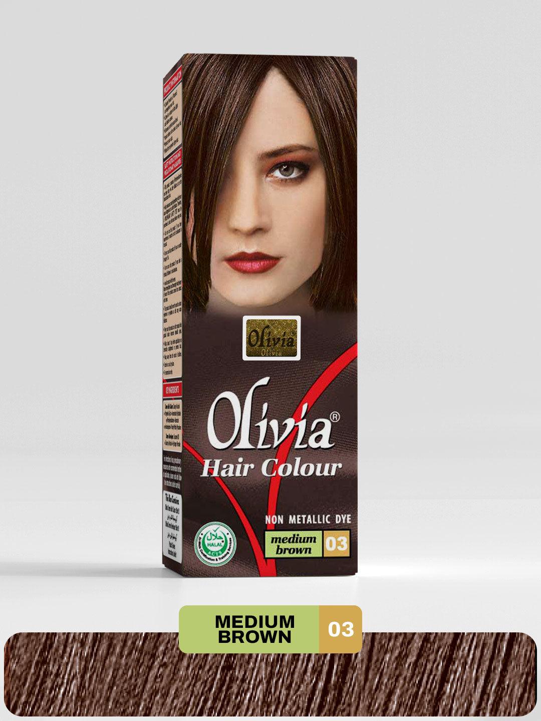 Olivia Hair Colour Medium Brown 03 Front View