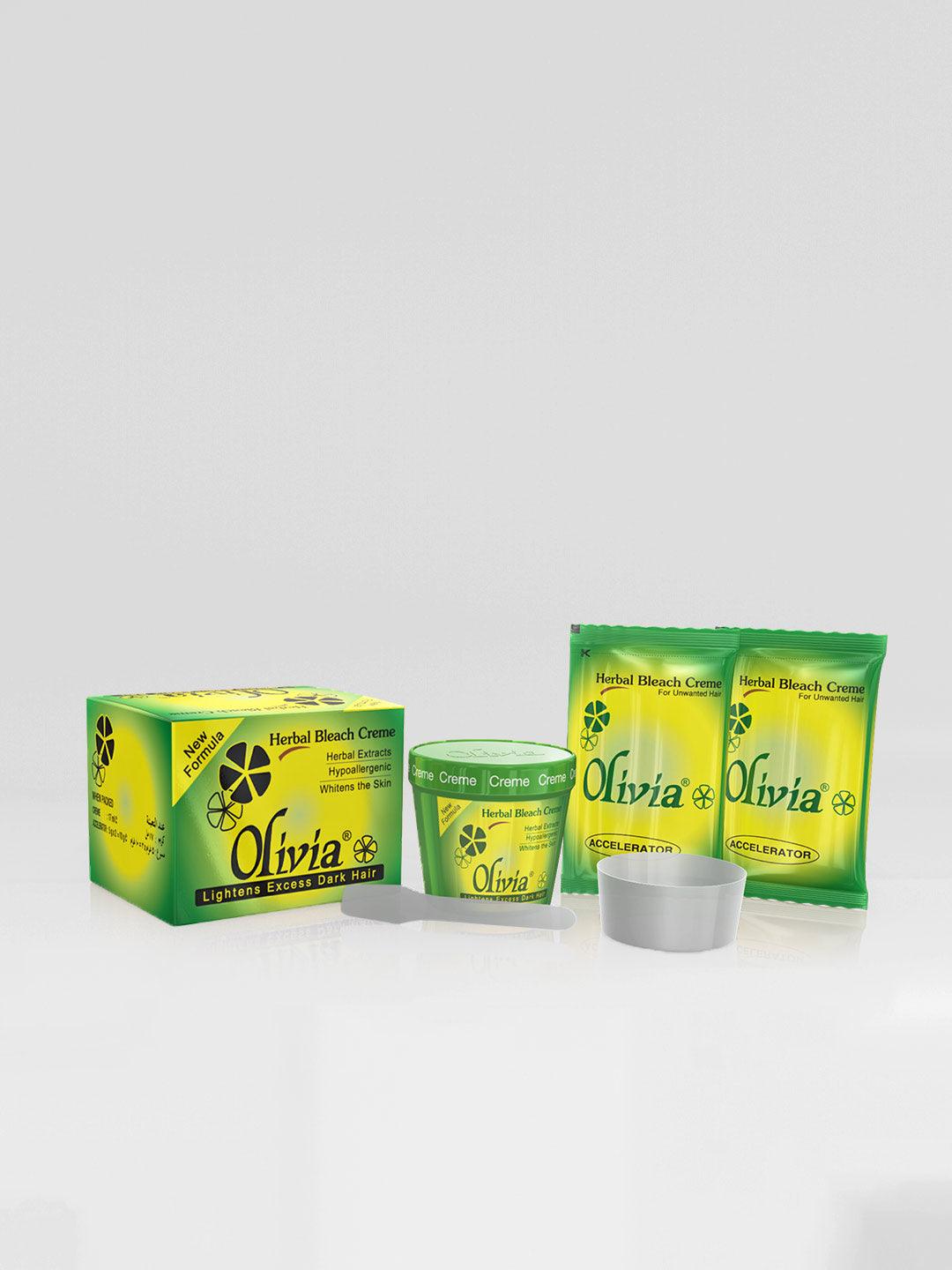 Olivia Herbal Bleach Creme Kit Items