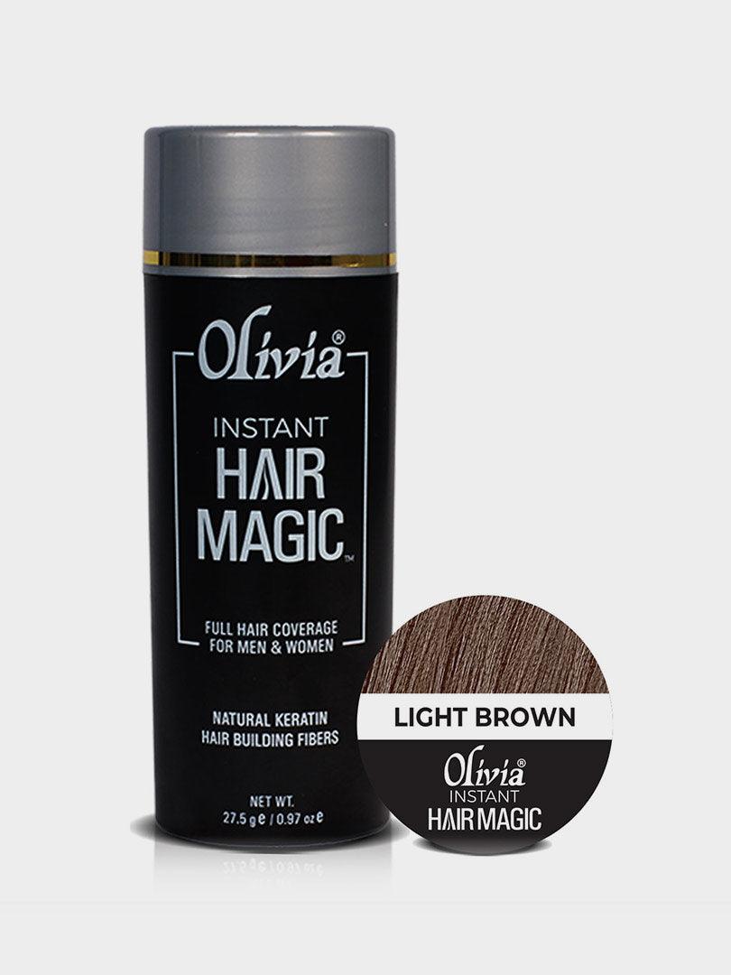 Olivia Instant Hair Magic Light Brown Front View