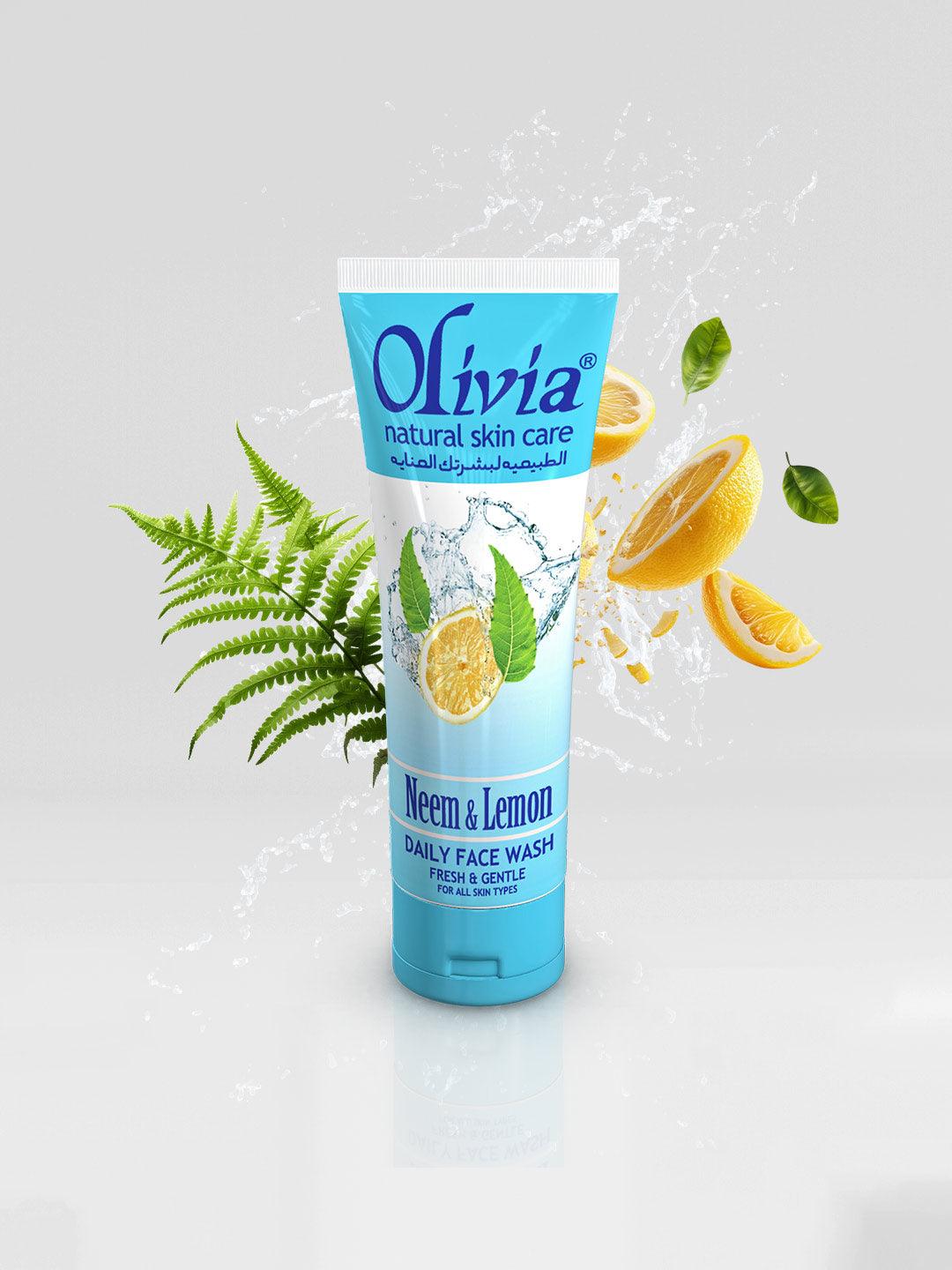 Olivia Neem & Lemon Daily Face Wash Front View