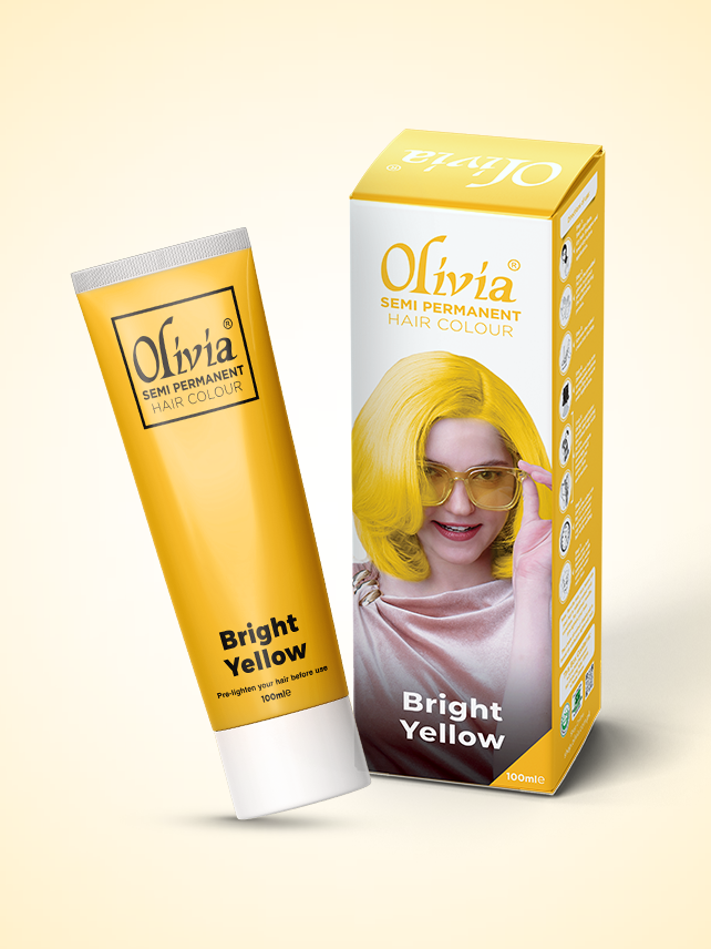 Olivia Semi Permanent Hair Colour Bright Yellow