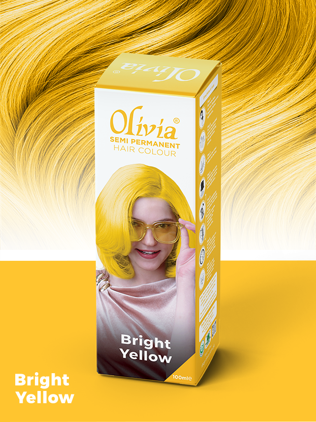 Olivia Semi Permanent Hair Colour Bright Yellow