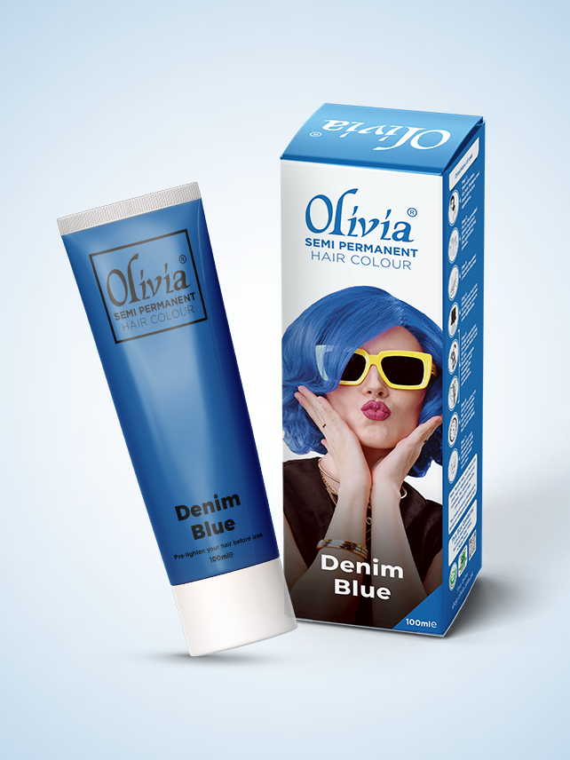 Olivia Semi Permanent Hair Colour Denim Blue