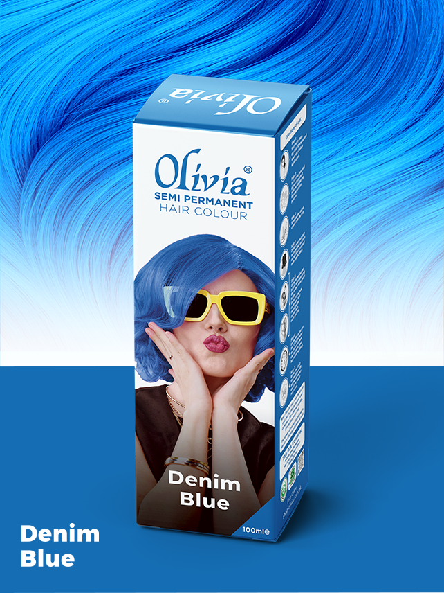 Olivia Semi Permanent Hair Colour Denim Blue