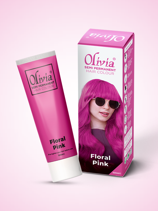 Olivia Semi Permanent Hair Colour Floral Pink