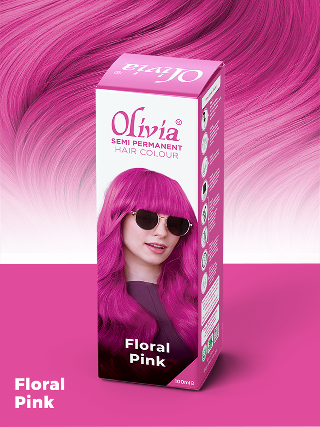 Olivia Semi Permanent Hair Colour Floral Pink