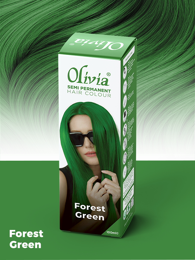 Olivia Semi Permanent Hair Colour Forest Green