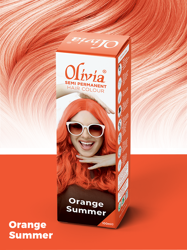 Olivia Semi Permanent Hair Colour Orange Summer